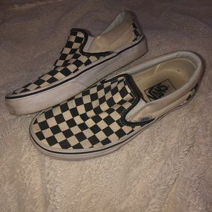 CHECKERED SLIP ON VANS